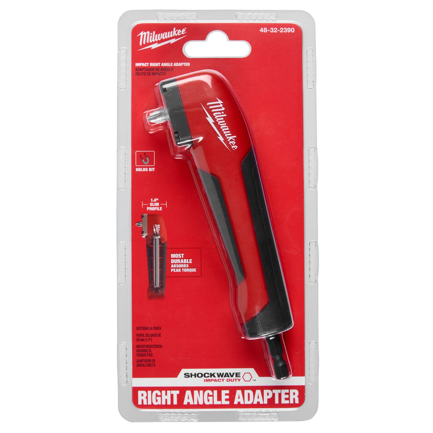 Adaptador de ángulo recto Shockwave 48-32-2390 Milwaukee